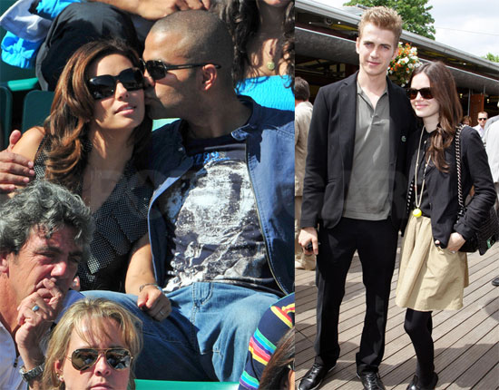 Eva, Tony, Hayden and Rachel at the French Open
