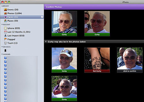 iPhoto's Face Recognition Thinks My Grandpa Looks Like Mr. Potatohead