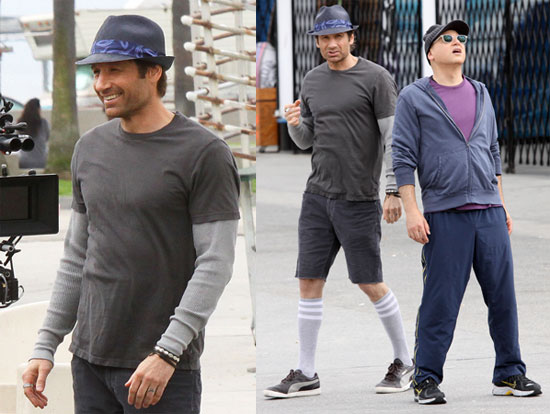 David Duchovny On the Set