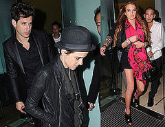Photos of Lindsay Lohan and Samantha Ronson Leaving Bungalow 8 in London