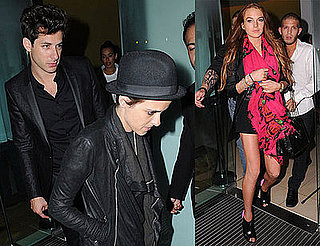 Photos of Lindsay Lohan and Samantha Ronson Leaving Bungalow 8 in London