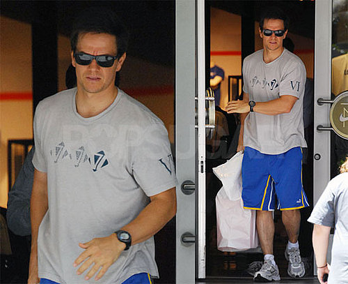 Photos of Mark Wahlberg Leaving Niketown in Beverly Hills