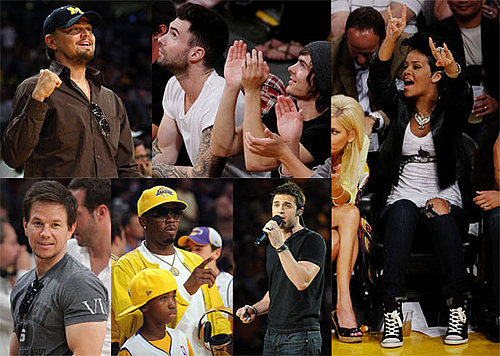 Photos of Leonardo DiCaprio, Zac Efron, Rihanna, Diddy at Lakers Game Two of the Finals