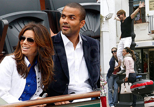 Photos of Eva Longoria, Tony Parker at French Open, Shopping with Ken Paves in Mallorca, Spain
