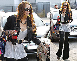 Photos of Lindsay Lohan Leaving a Studio in LA