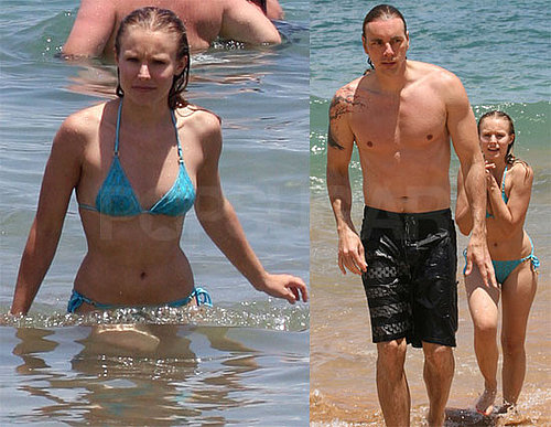 Bikini Photos of Kristen Bell and Dax Shepard in Hawaii