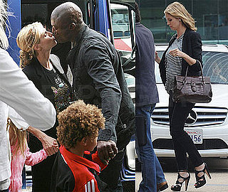 Photos of Pregnant Heidi Klum, Seal, Leni, Johan, Henry at Airport, Karl Lagerfeld Had Harsh Words About Couple