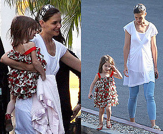 Photos of Katie Holmes and Suri Cruise at CBS Studios