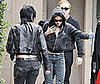 Photo Slide of Kristen Stewart and Joan Jett on the LA Set of The Runaways