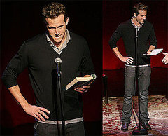 Photos of Ryan Reynolds Reading For Celebrity Autobiography: In Their Own Words