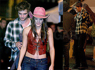 Photos of Robert Pattinson Filming Remember Me in NYC With Cowgirls