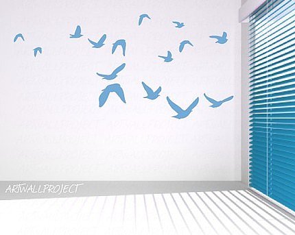 Flying Birds Vinyl Wall Sticker ($24) 