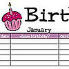 DearSugar's Birthday Calendar