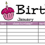 DearSugar's Birthday Calendar