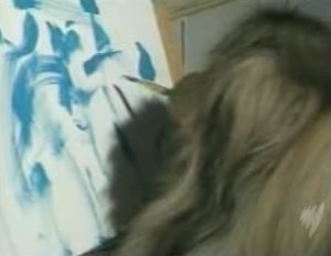 Ziggy the Painting Dog