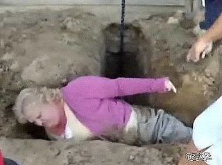 Woman Falls in Ditch