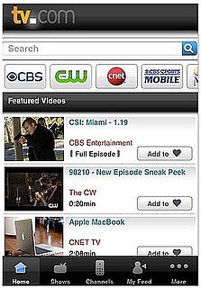 Use the TV.com iPhone App to Watch all of Your Favorite CBS Shows