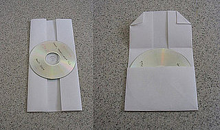DIY CD or DVD Case Made From Folded Piece of Paper