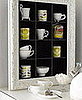 Re-Use Old CD Shelves as Kitchen Shelving for Mugs and Glasses