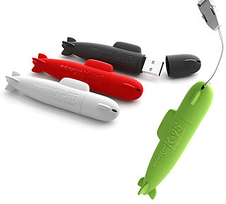 Waterproof Flash Drives By Man Works Design Resemble Mini Submarines