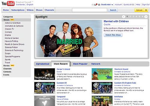 You Can Now Watch TV Shows on YouTube