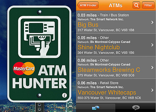 Locate the Closest Bank Machine With the ATM Hunter App