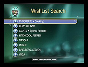 Make a TiVo Wishlist For Your Destination