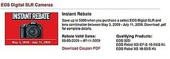 Canon Adds Rebates to DSLRs and Camera Lenses Canon Adds Rebates to DSLRs and Camera Lenses