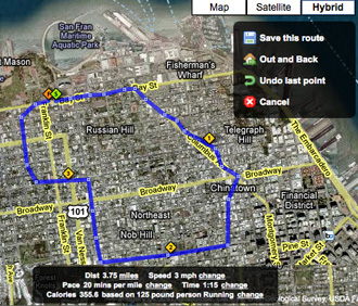 Make Running Routes on Your Computer or iPhone With Walk Jog Run