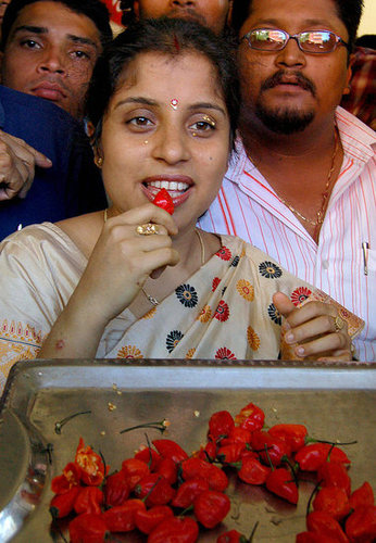 Woman Breaks World Record For Eating World's Hottest Chiles