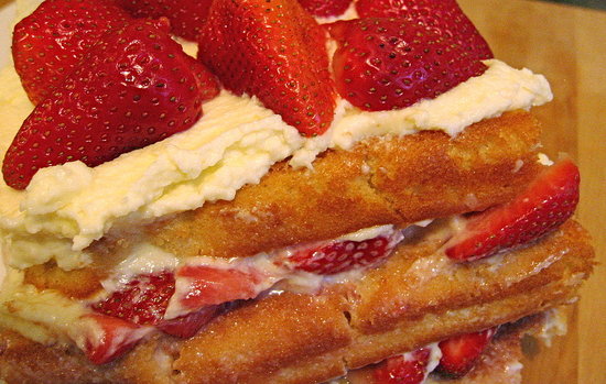 Strawberries And Cream Cake