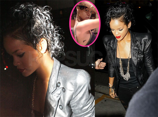 Rihanna 39s a Regular Gun Tattoo Toting Night Owl
