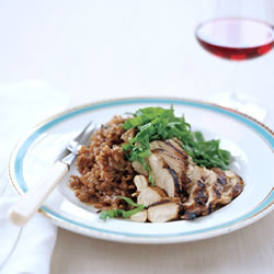 Fast & Easy Dinner: Red Wine Risotto With Grilled Chicken Fast & Easy Dinner: Red Wine Risotto With Grilled Chicken