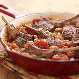 Fast & Easy Dinner: Tuscan Lamb Chop Skillet