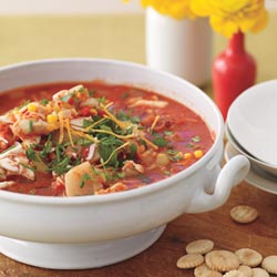 Fast & Easy Dinner: Red Chowder With Leek, Corn, and Crab