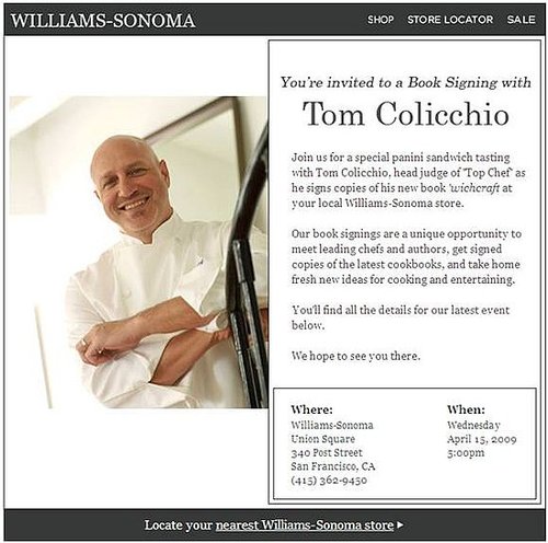 Have You Ever Attended a Celebrity Chef Book Signing? 