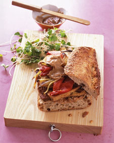 Fast & Easy Dinner: Tofu Sandwich With Peanut-Ginger Sauce Fast & Easy Dinner: Tofu Sandwich With Peanut-Ginger Sauce