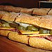 Salami and Pickle Sandwich