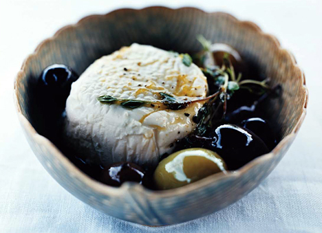 Goat Cheese With Olives, Lemon, and Thyme Goat Cheese With Olives, Lemon, and Thyme