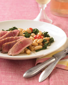 Fast & Easy Dinner: Rosemary Tuna With White Beans Fast & Easy Dinner: Rosemary Tuna With White Beans