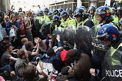 Front Page: Protestors Clash With Police Ahead of G20