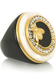 RingsEclectic  Bee-embellished ring  NET-A-PORTER.COM
