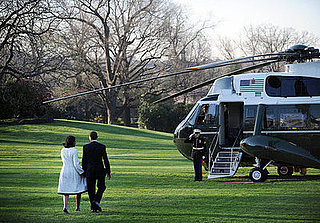 Barack and Michelle Obama Leave For Europe