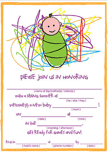 Sibling Shower: Theme, Guest List and Invitations