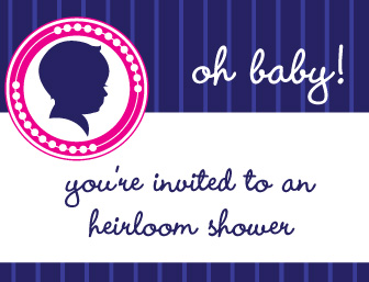 Heirloom Baby Shower: Theme, Guest List and Invitations Heirloom Baby Shower: Theme, Guest List and Invitations
