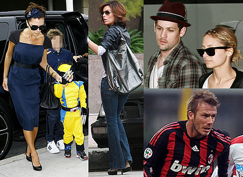 Photos of Victoria Beckham, Eva Longoria and Nicole Richie at Cruz's Birthday Party Plus David Beckham Playing For AC Milan