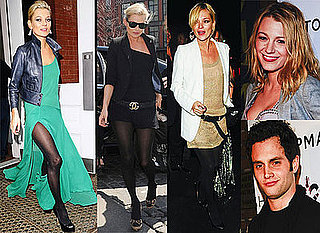 Photos Of Kate Moss At Topshop Launch And Party In New York with Blake Lively and Penn Badgely