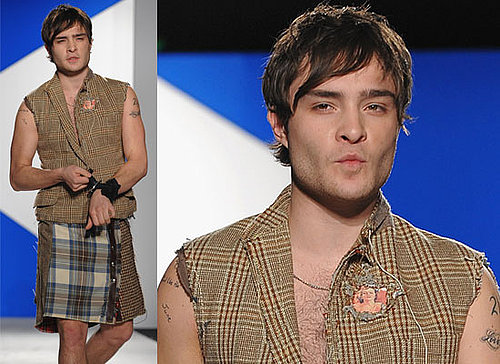 Photos Of Ed Westwick Wearing A Kilt At A Charity Event In New York