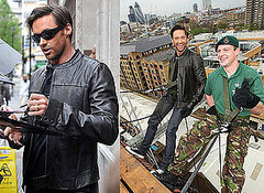 Photos of Hugh Jackman Abseiling in London