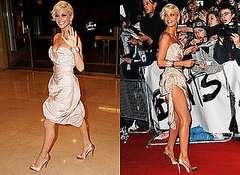 Sarah Harding from Girls Aloud at the 2009 Brit Awards Sarah Harding from Girls Aloud at the 2009 Brit Awards